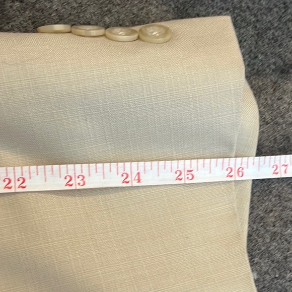 Stafford Essentials Tan Striped Formal Jacket - Picture 4 of 6